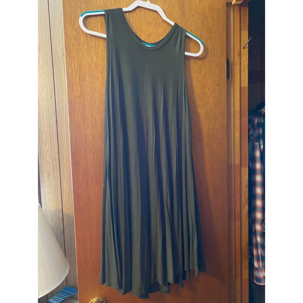 Olive green dress